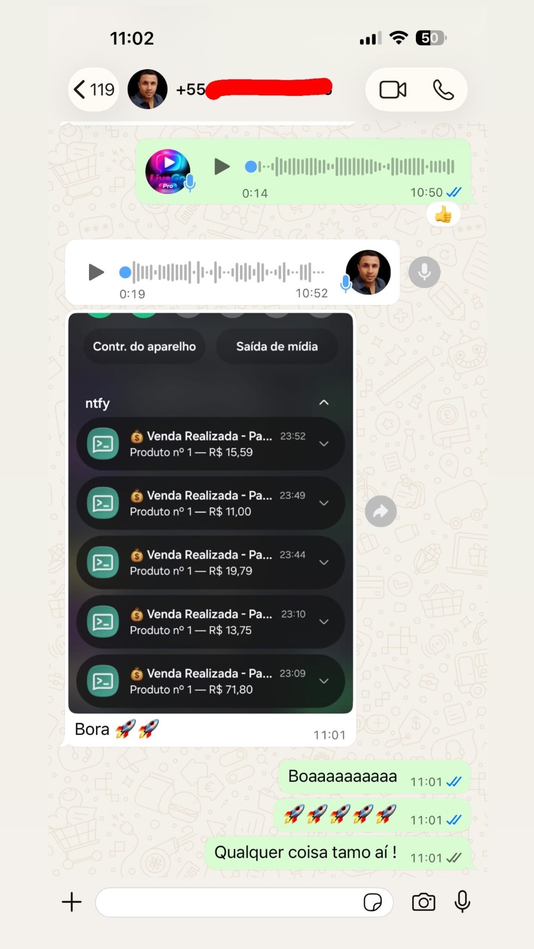 Feedback com mensagens de áudio; avatar adaptado para CTK